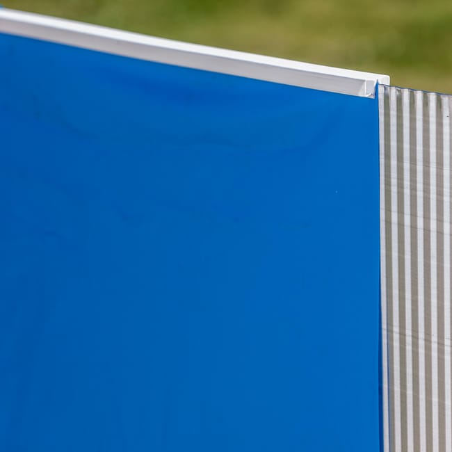 Piscina fuori terra rigida GRE Atlantis bianca – Dimensioni interne 6,1 x 3,75 m