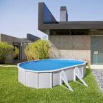 Piscina fuori terra rigida GRE Atlantis bianca – Dimensioni interne 6,1 x 3,75 m